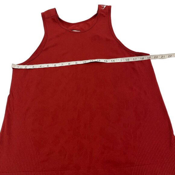 Gymshark Women's Studio Round Neck Sleeveless Plain Burgundy Top Size S‎ - Picture 7 of 9